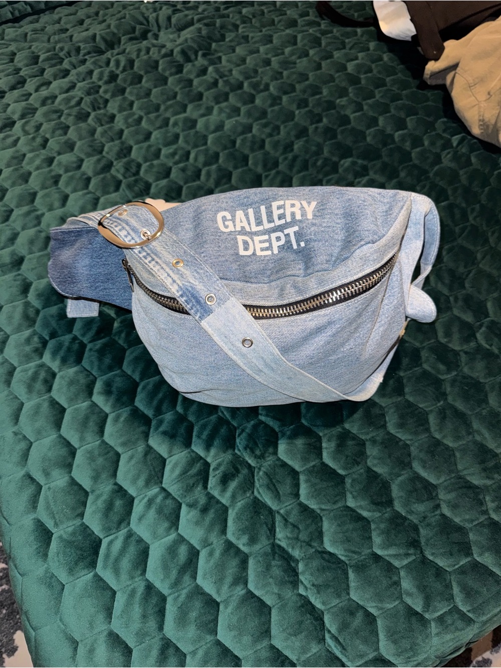 Gallery Dept Denim Light Blue Crossbody Belt Bag